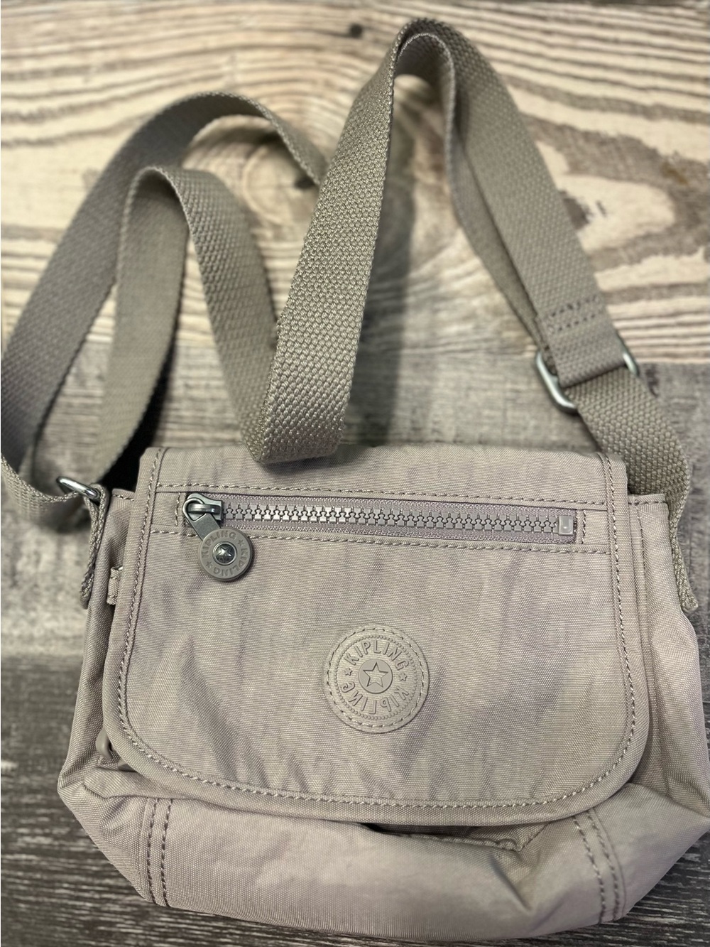 Kipling Small Crossbody Bag in Taupe
